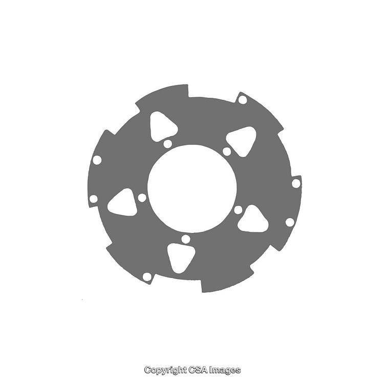 Circular Technical Gear with Cutout Shapes and Balanced Design