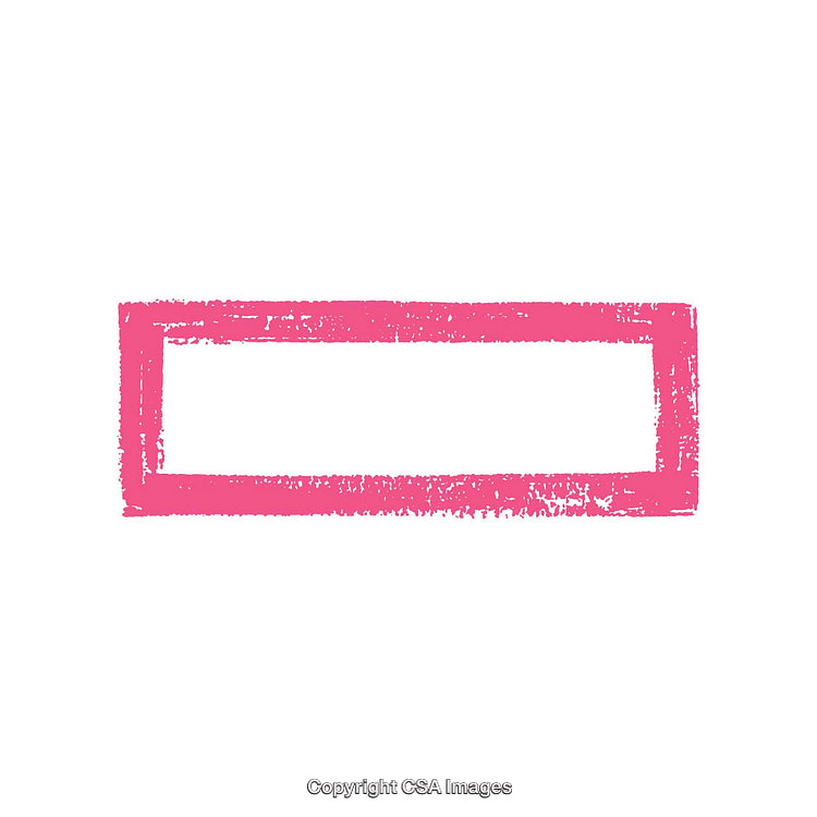 Textured Pink Rectangular Border on a Plain White Background