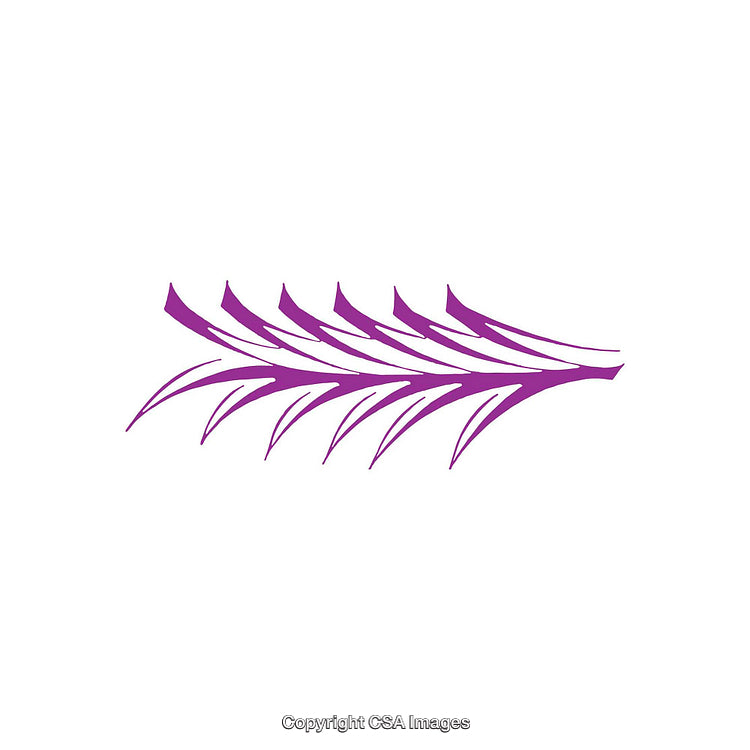 Abstract Purple Feather Design with Minimalist Style