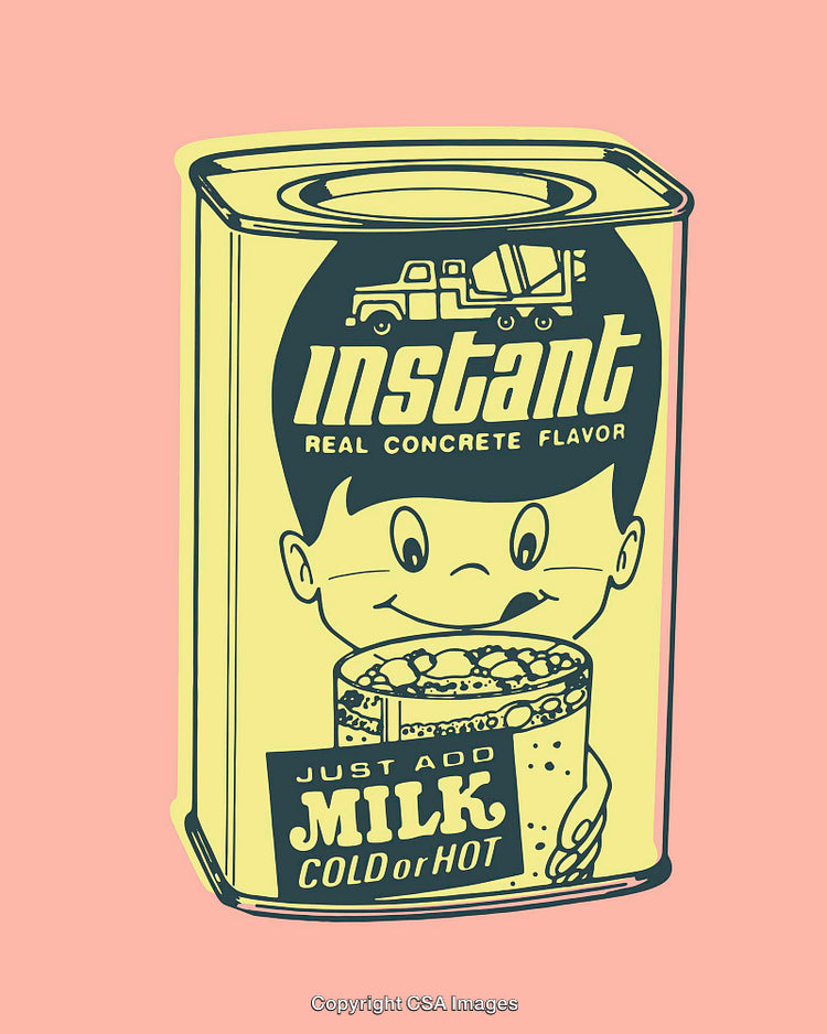 Retro Line Art Milk Container with Vintage Illustration Design