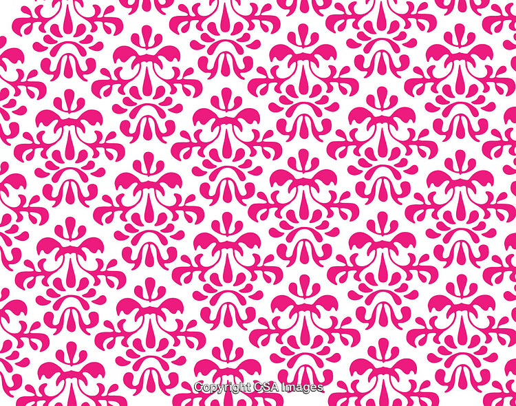 Pink Ornate Pattern with Unique Decorative Floral Designs