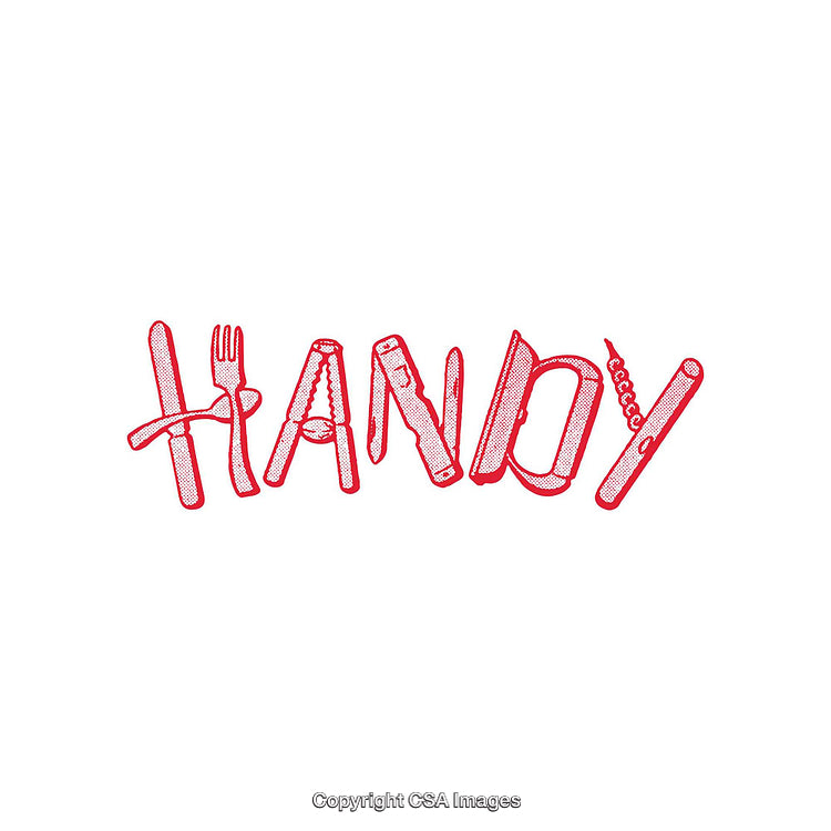 Creative Typography Art Using Handy Tools in Monochrome Design
