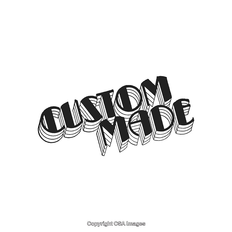 Custom Made Text in Bold Black and White Layered Styling