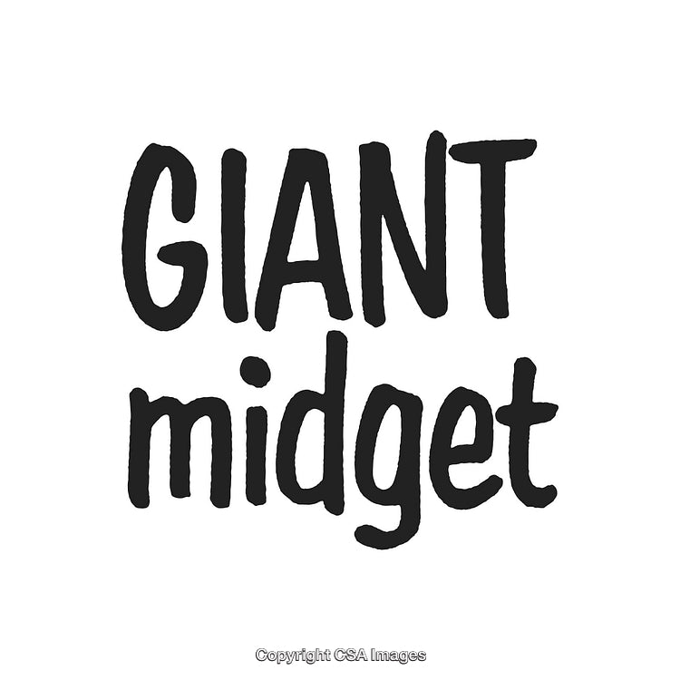 Playful Handwritten Text with Contrasting Sizes on White Background