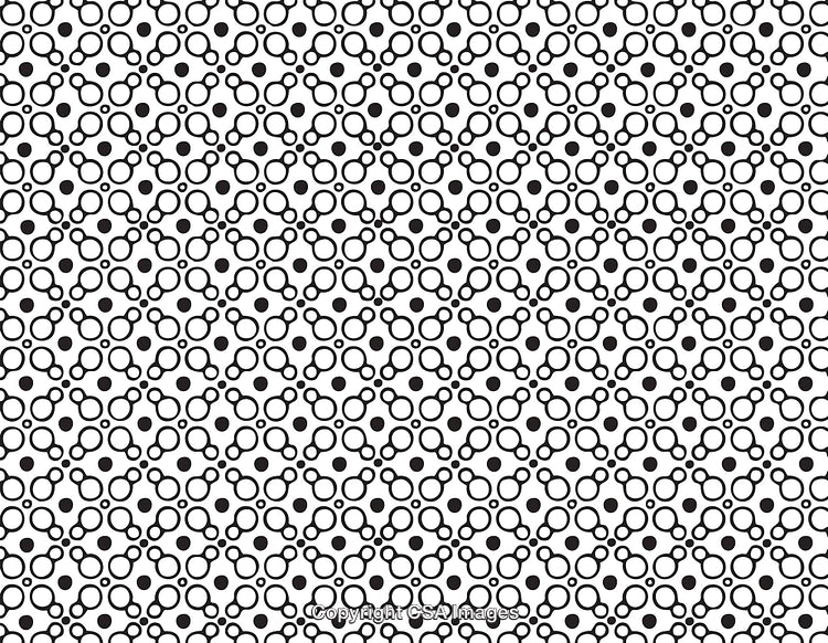 Seamless Black and White Geometric Pattern for Background and Design Applications