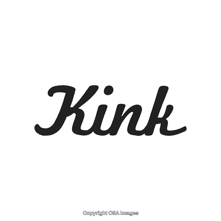 Stylized "Kink" Text in Black Script on a White Background