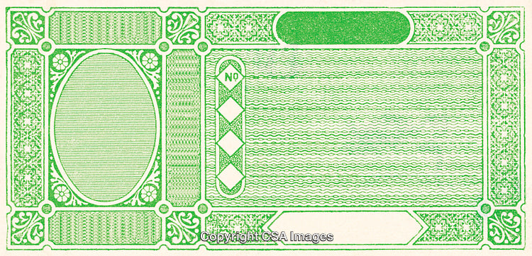 Intricate Green Certificate Border Pattern Illustration with Classic Design Elements