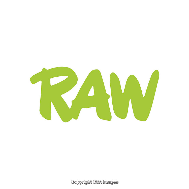 Green Raw Text On A Minimal White Background
