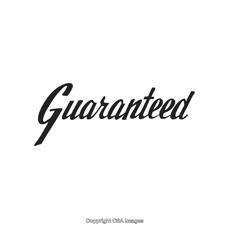 Bold Script Typography Displaying the Word 'Guaranteed' on a White Background