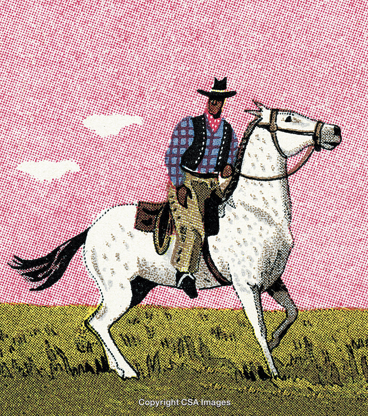 Cowboy Riding a Horse