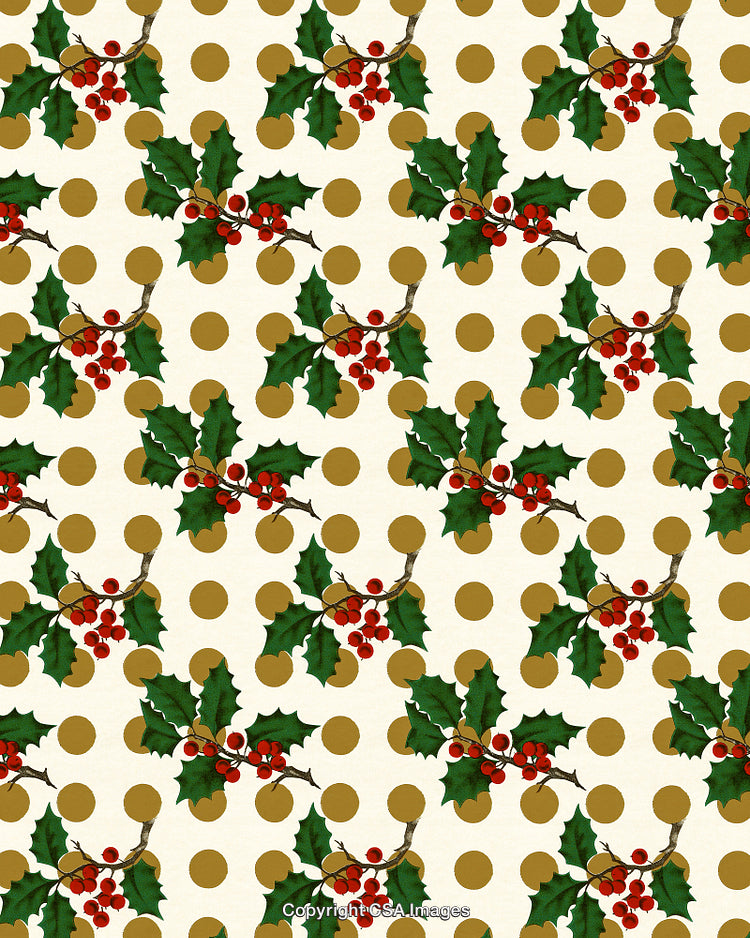 Christmas Holly Pattern