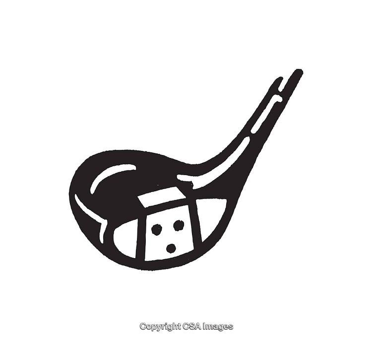 Black and White Line Art Illustration of a Stylish Ladle