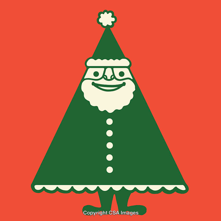 Festive Santa Claus Design Inspired by Christmas Tree Art