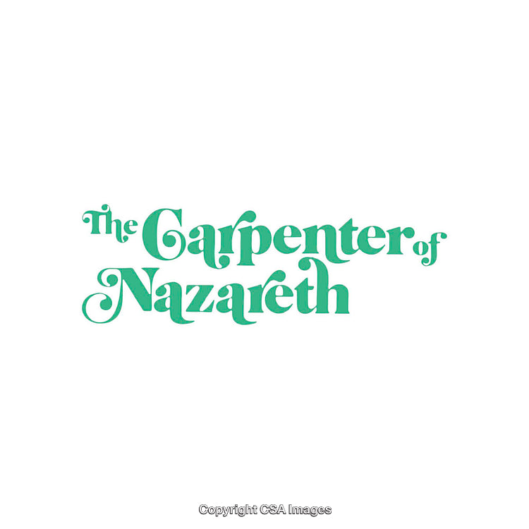 Stylized Typography for 'The Carpenter of Nazareth' with Elegant Design
