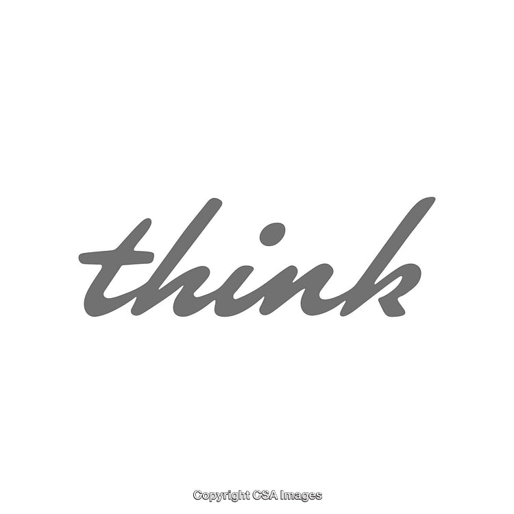 Motivational One Word Image in Script Text Style on White Background