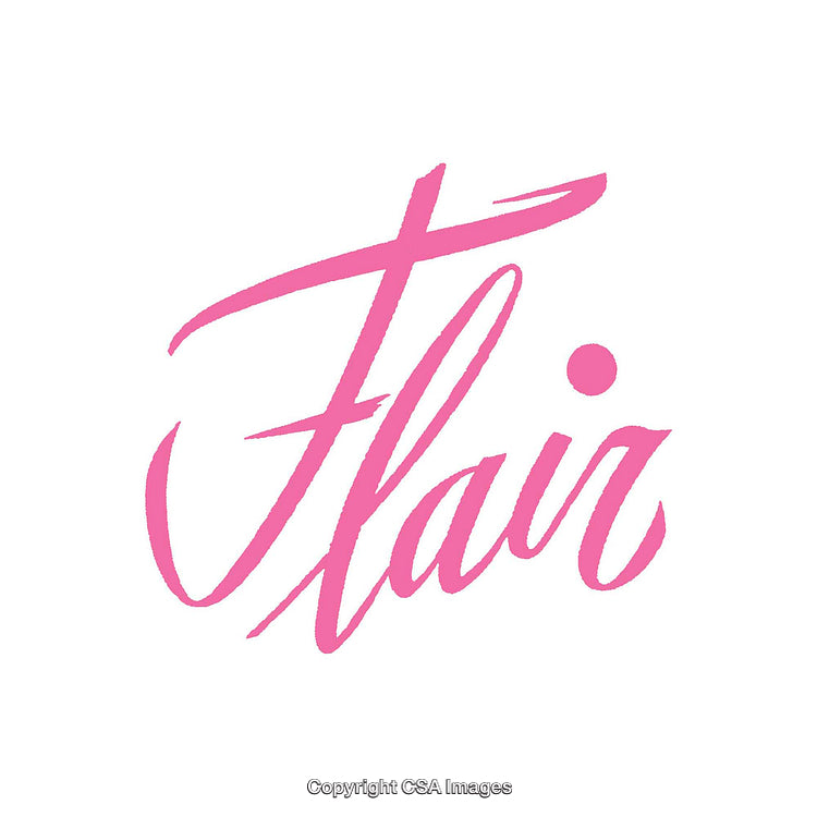 Stylized Pink Handwriting Logo With Dynamic Brush Lettering