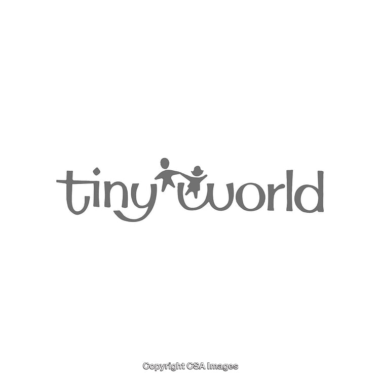 Minimalist Logo of Tiny World Concept with Figures and Stylish Typeface