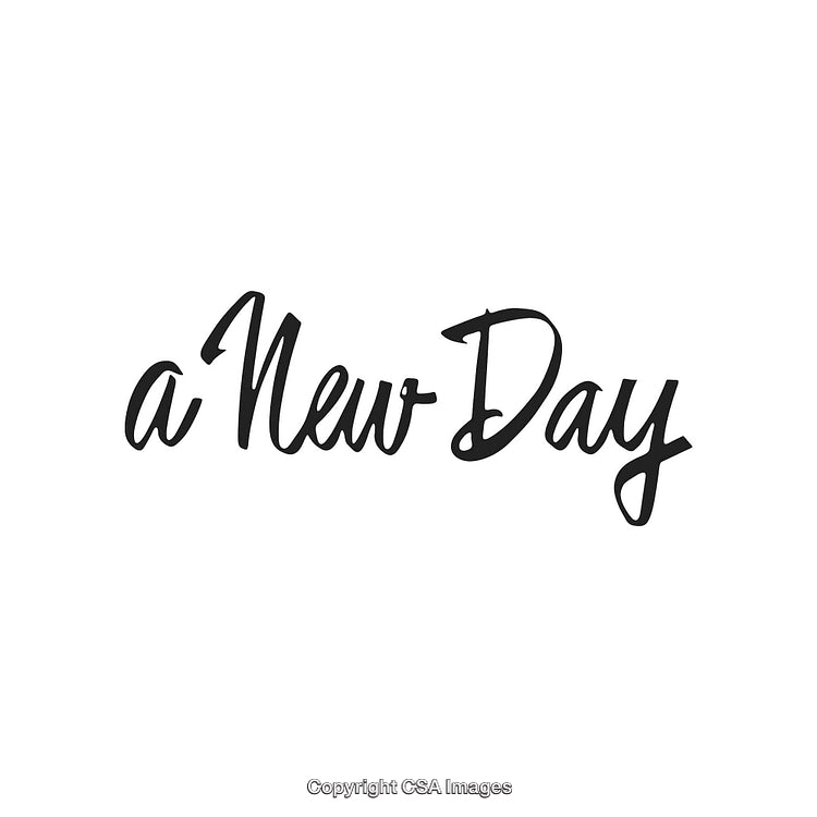 Inspirational Handwritten Quote Signifying a Fresh Start and Positive Mindset