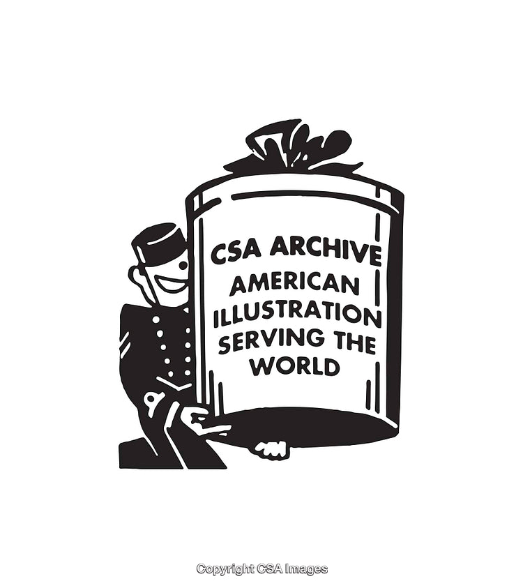 Vintage Line Art of a Bold Sign with Black and White Theme