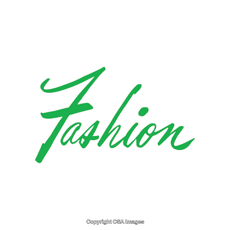 Stylish Green Text Illustration on a White Background in Calligraphic Font