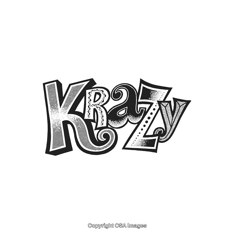 Creative Retro-Style Typography Design with Unique Lettering and Artistic Details