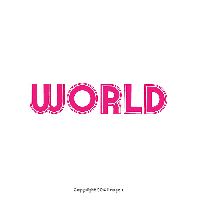 Bold Pink Word Design with a Clean and Minimalistic Style