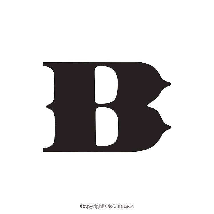 Creative Design of the Letter B Incorporating Unique Shapes and Themes