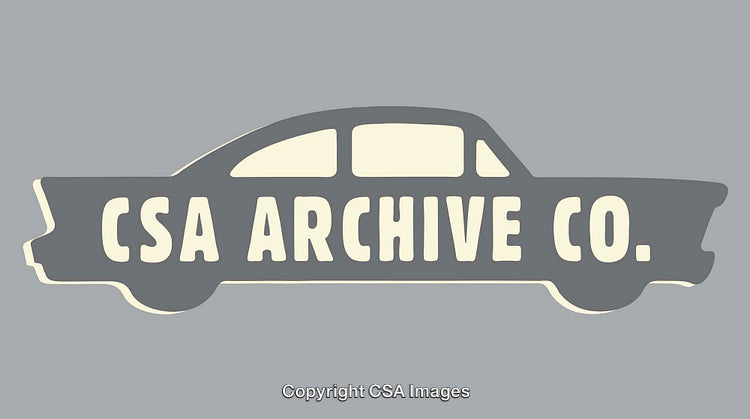 Vintage Car Silhouette with Bold Text Design Illustration Artwork