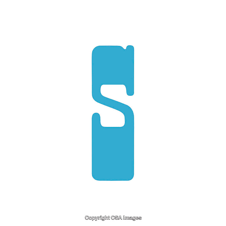 Creative Artistic Representation of the Letter S as Abstract Design