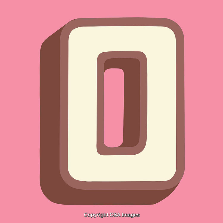 Playful Illustration of the Letter O on a Pink Background
