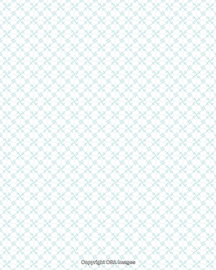 Elegant Light Blue Decorative Geometric Pattern on a White Background