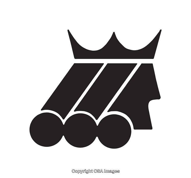 Minimalist Crown-Inspired Abstract Vector Design