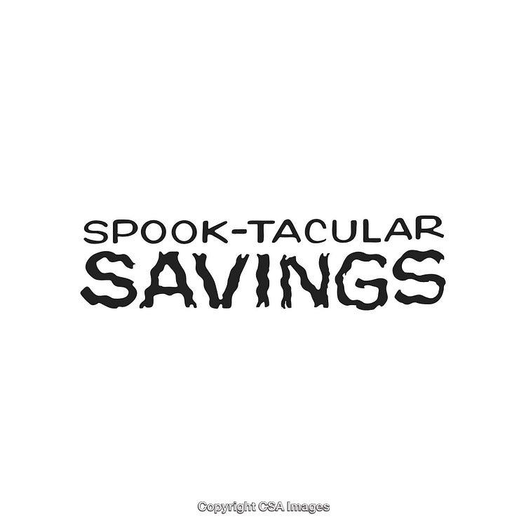 Halloween Themed Promotional Banner Featuring Spooky Typographic Elements