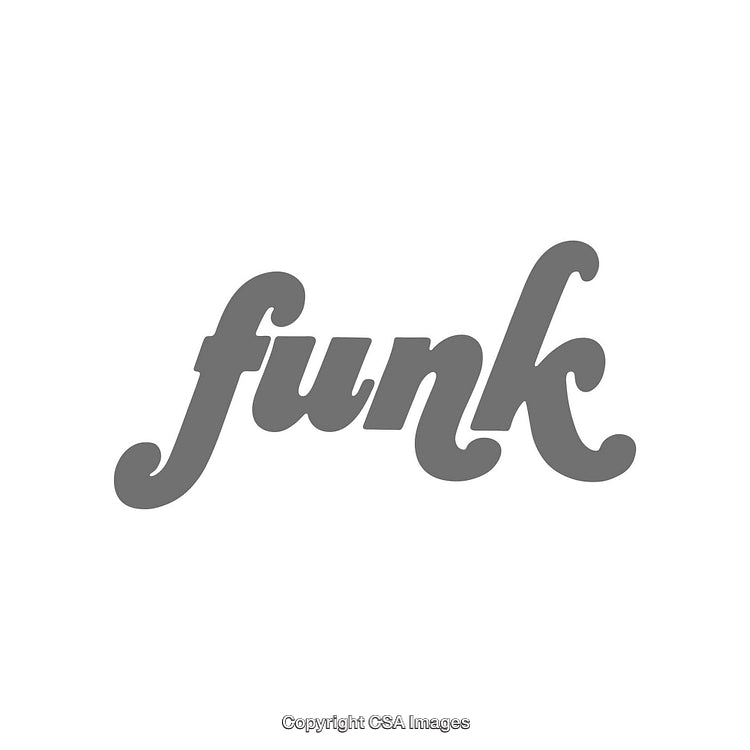 Minimalistic Gray Funk Typography Over White Background