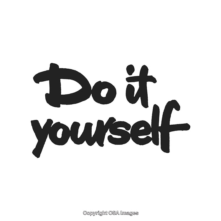 Do It Yourself Hand Lettered Inspirational Motivational Quote