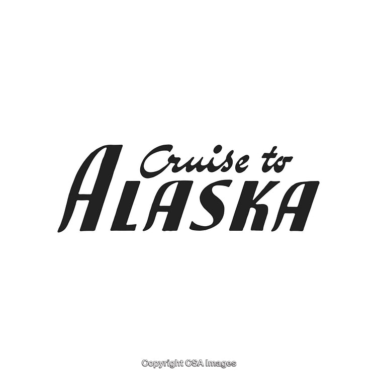 Elegant Cruise Logo Promoting Scenic Alaska Tours and Travel Adventures