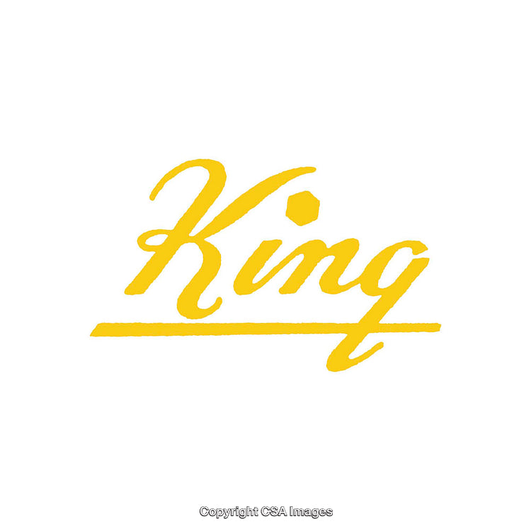 Modern Calligraphy Font Featuring the Word 'King' in Yellow