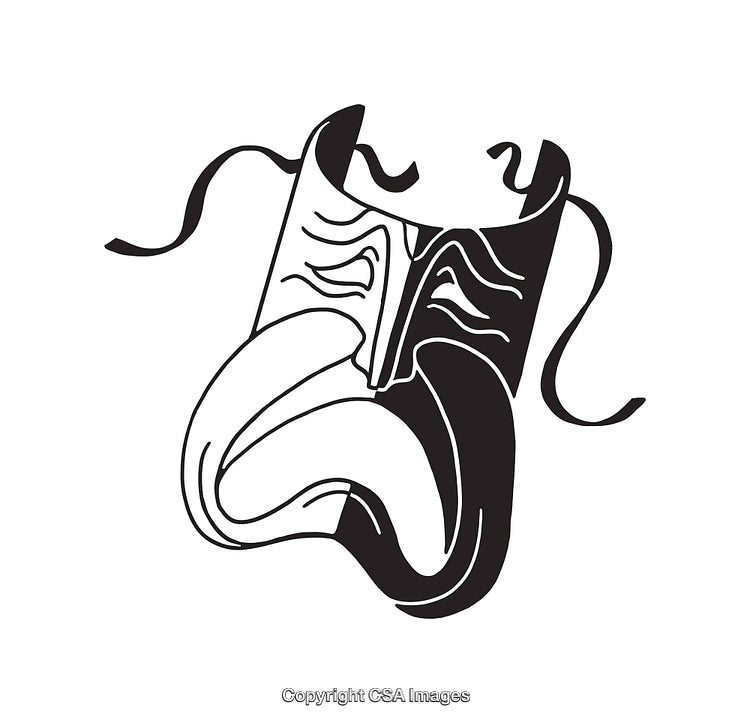 Abstract Black and White Line Art Depicting Stylized Open Notebook