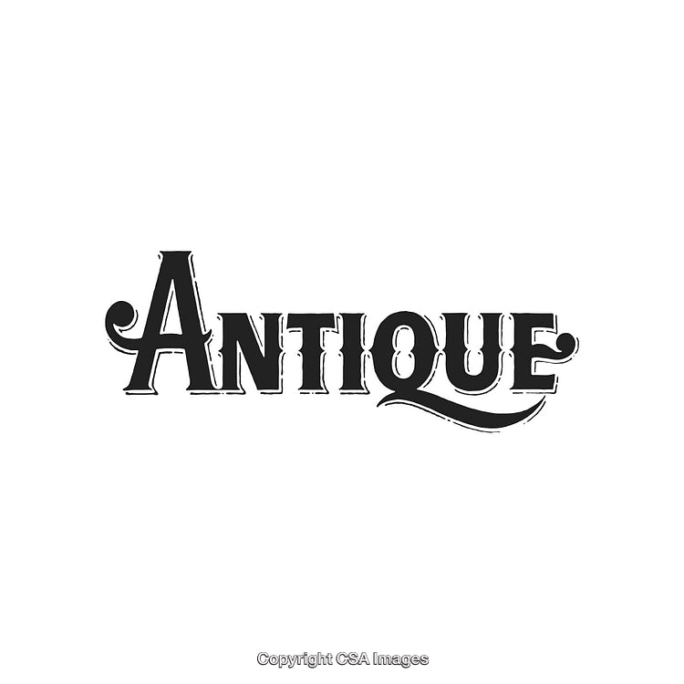 Vintage Styled Typographic Logo Design with Elegant Antique Lettering