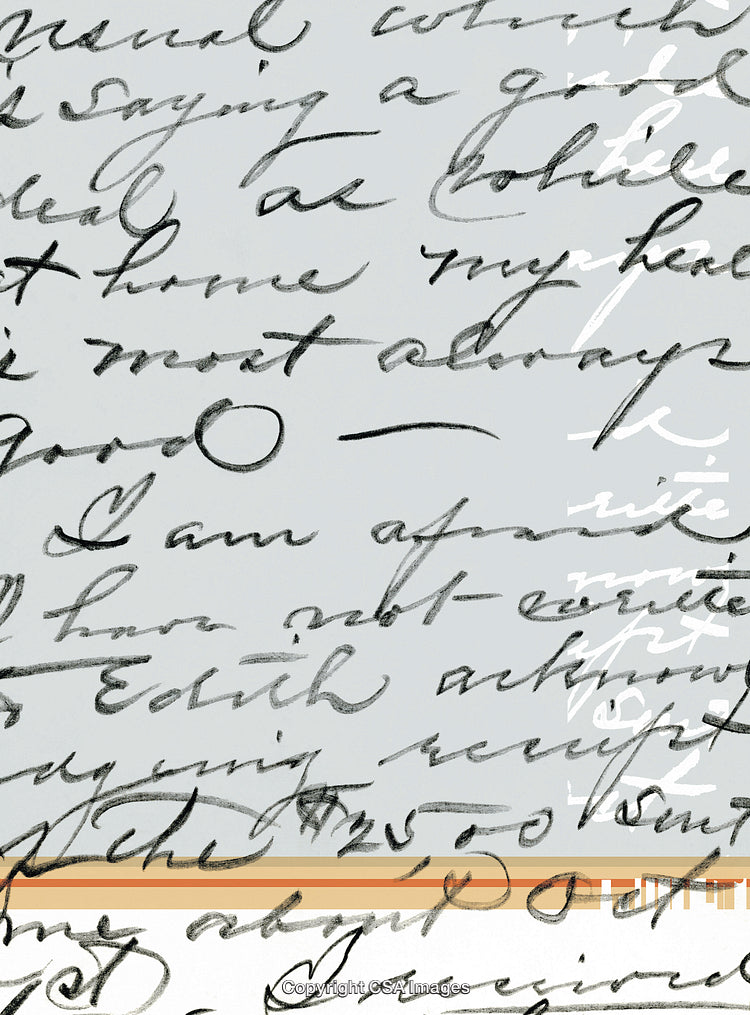 Vintage Handwritten Letter With Cursive Script on Aged Paper