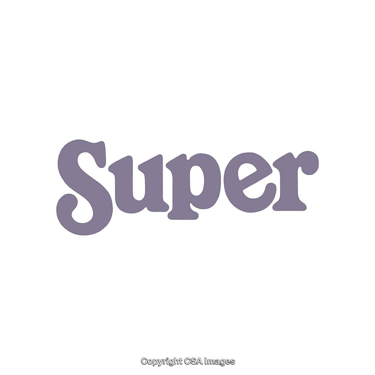 Minimalist Bold Text Design with the Word Super in Elegant Font