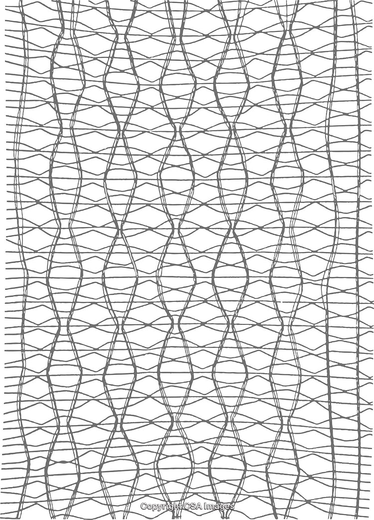 Intricate Geometric Pattern with Interwoven Lines and Symmetric Design