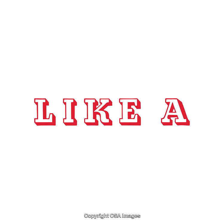 Red Typography with Inspirational Phrase on White Background