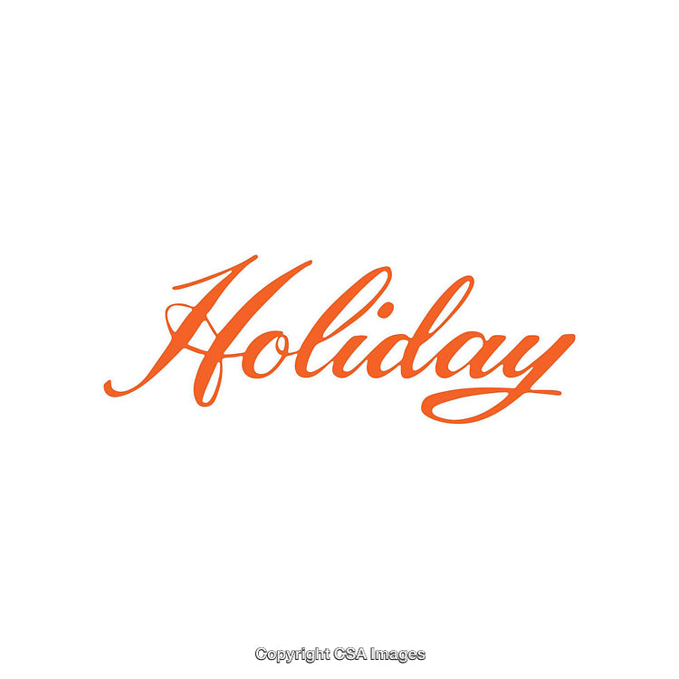 Elegant Holiday Typography in Orange on Minimalistic White Background