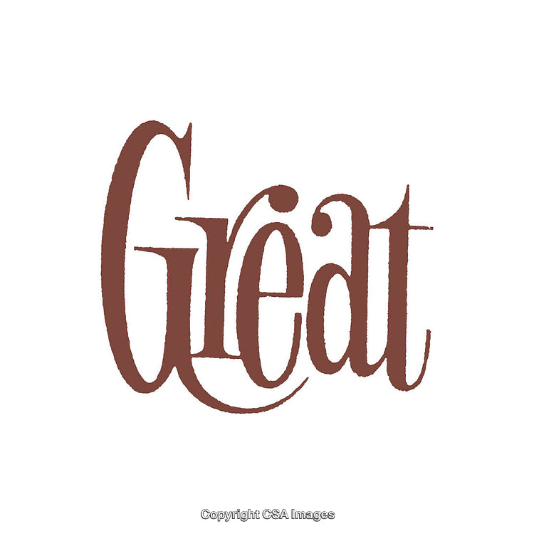 Decorative Handwritten Great Typography in Brown Calligraphic Style
