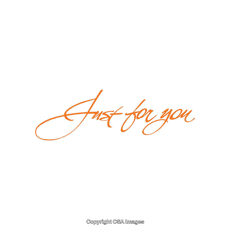 Elegant Orange Script Text on a Clean White Background