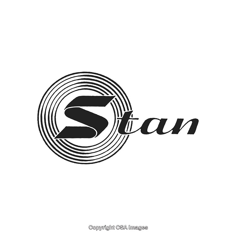 Bold Monochrome Graphic Logo with Concentric Circle Design