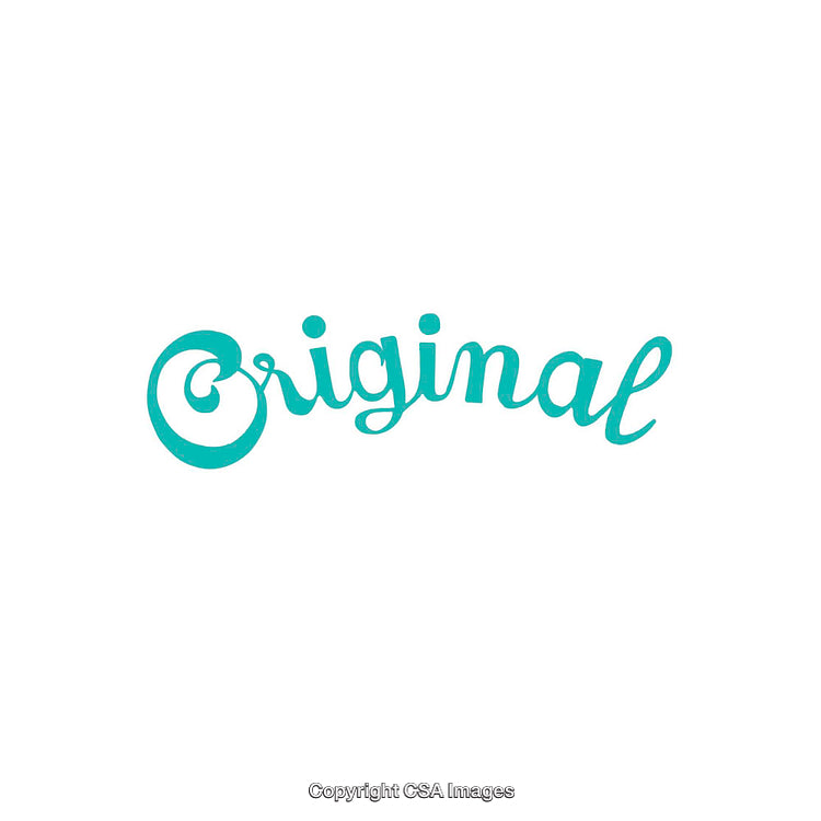 Stylish Teal Original Word Design in Cursive Lettering Style