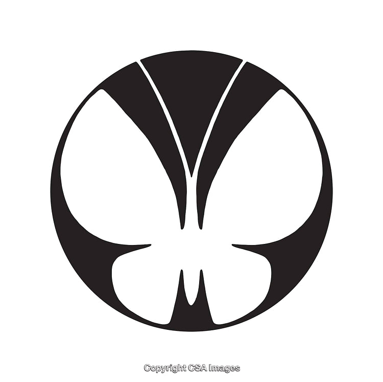 Black And White Butterfly Line Art Illustration in Minimalist Style