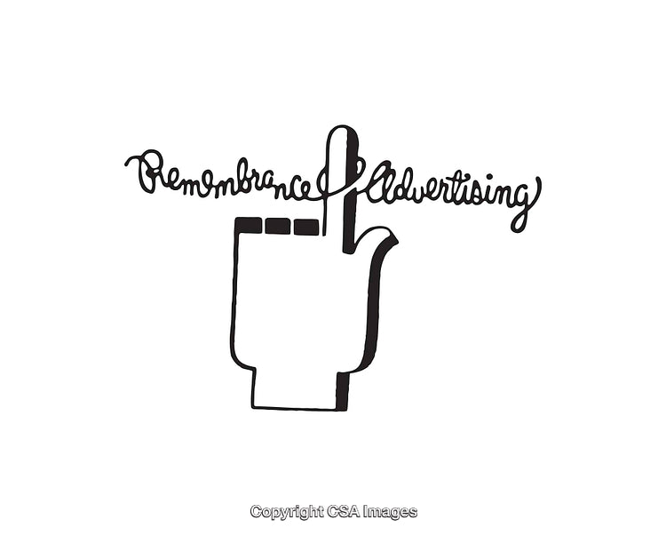 Creative Black and White Line Art of Hand and Cursive Text Design
